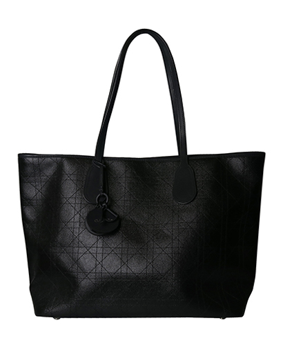 Panarea Tote Coated Canvas Black L AC 01-RU-0124, front view